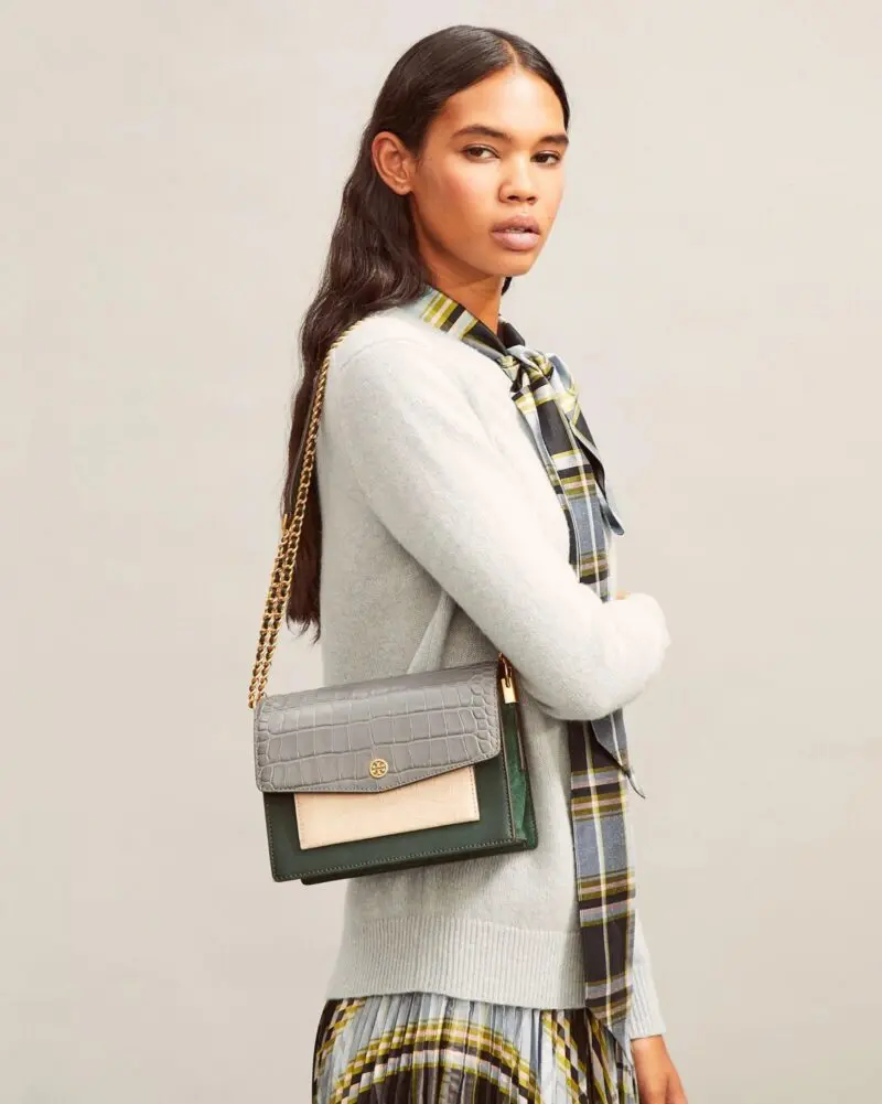 Tory Burch Robinson Colorblock Leather Shoulder Bag - Image 2