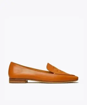 Tory Burch Ruby Quilted Logo Loafer, Aged Camello-20248328