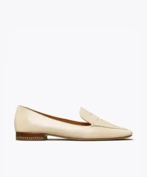 Tory Burch Ruby Quilted Logo Loafer, Rice Paper-20248302