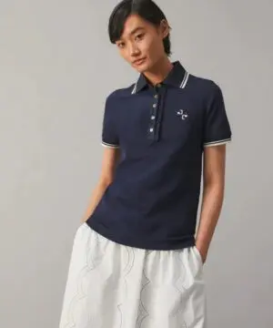 Tory Burch Ruffle Polo Shirt-20255524