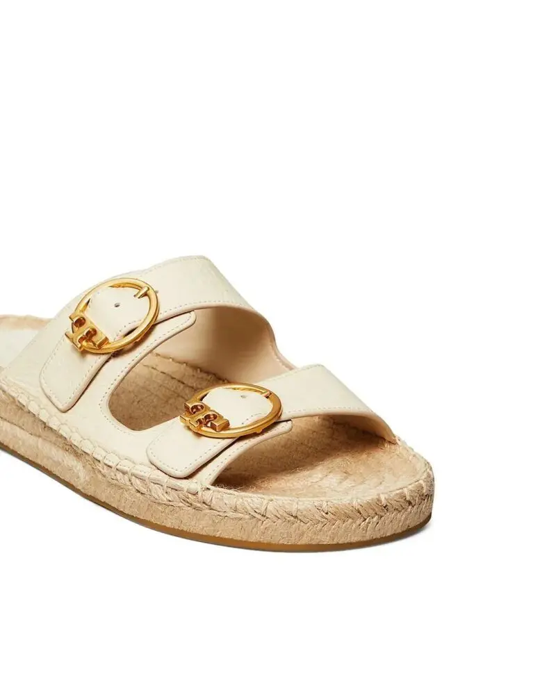 Tory Burch Selby Two-Band Espadrille Leather Sandals - Image 4