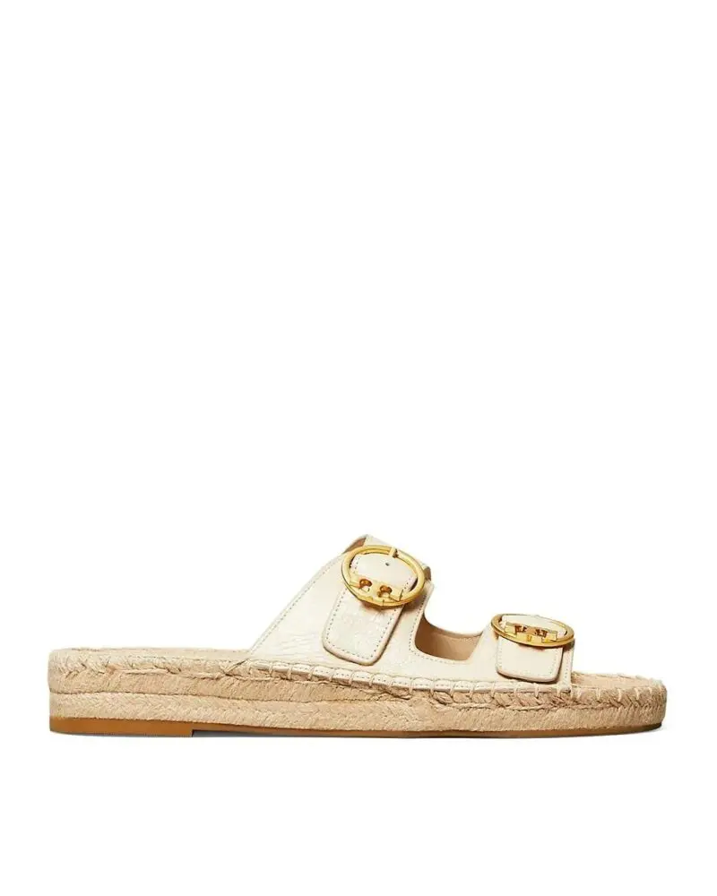 Tory Burch Selby Two-Band Espadrille Leather Sandals-20247605