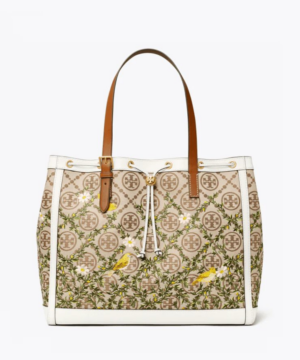 Tory Burch T Monnogram Jacquard Embroidered Tote Bag-20256988