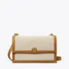 Tory Burch T Monogram Canvas Shoulder Bag In Natural-20251691