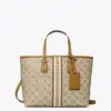 Tory Burch T Monogram Coated Canvas Small Tote Bag-20251758