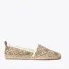 Tory Burch T Monogram Espadrille Flat In Hazel / New Ivory-20252459