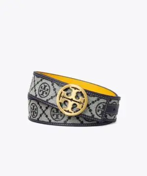 Tory Burch T Monogram Jacquard Belt, Tory Navy-20255745