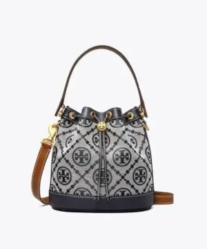 Tory Burch T Monogram Jacquard Bucket Bag, Tory Navy-20258293