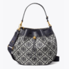 Tory Burch T Monogram Jacquard Drawstring Hobo, Tory Navy-20257100