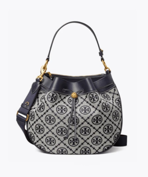 Tory Burch T Monogram Jacquard Drawstring Hobo, Tory Navy-20257100