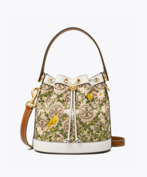 Tory Burch T Monogram Jacquard Embroidered Bucket Bag-20258129