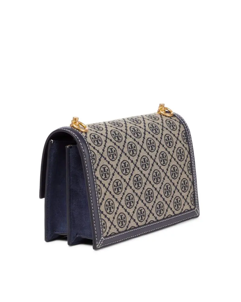 Tory Burch T Monogram Jacquard Shoulder Bag, Tory Navy - Image 5