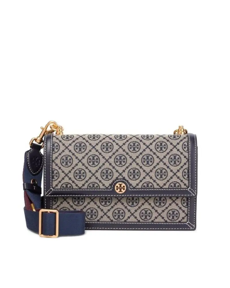 Tory Burch T Monogram Jacquard Shoulder Bag, Tory Navy-20248577