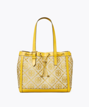 Tory Burch T Monogram Jacquard Small Tote Bag, Goldfinch-20257115