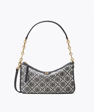 Tory Burch T Monogram Jacquard Studio Bag In Tory Navy-20243255