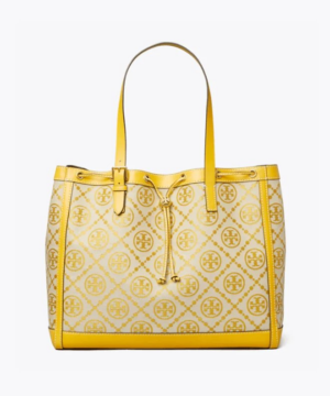 Tory Burch T Monogram Jacquard Tote Bag, Goldfinch-20257155
