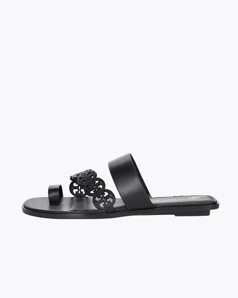 Tory Burch Tiny Miller Toe-Ring Slide, Leather - Image 2
