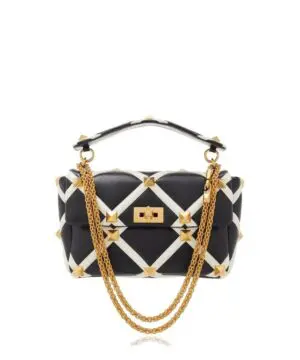 Valentino Garavani Large Roman Stud Leather Shoulder Bag-20251510