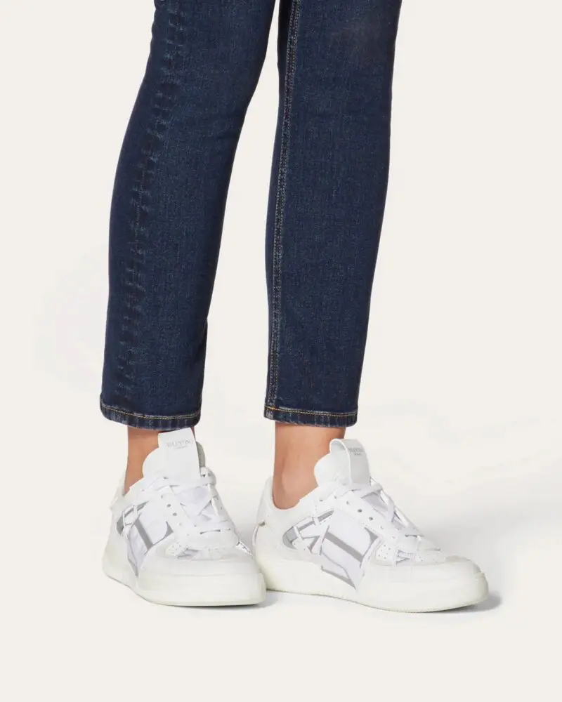Valentino Women's VL7N Sneaker In Banded Calfskin Leathers - Image 8