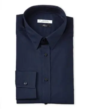 Versace Collection City Fit Dress Shirt, Navy-20227402