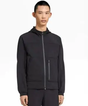 Z Zegna Techmerino™ 2-layers Wool Full Zip Hooded Sweatshirt-20237503