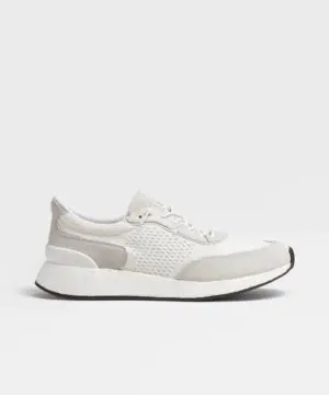 Zegna White Techmerino™ Wool Piuma Sneakers-20240353