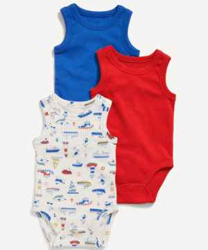 Sleeveless Bodysuit 3-Pack for Baby