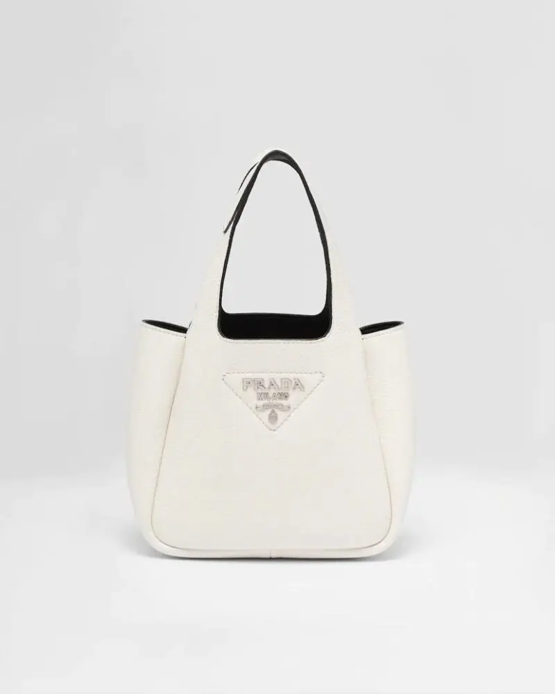 Prada Flou White Tote Bag-20241263