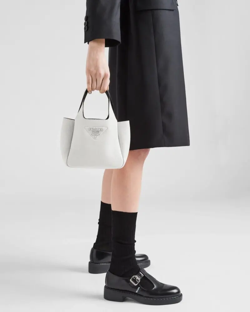 Prada Flou White Tote Bag - Image 2