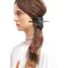 Prada Black Leather Hair Clip-20255560