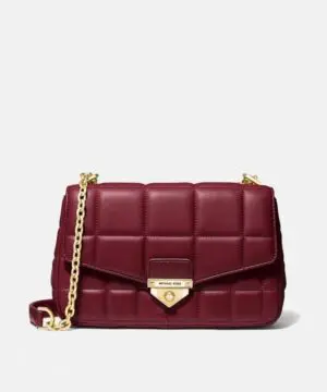 Michael Kors SoHo Large Quilted Leather Shoulder Bag, Red-20249072