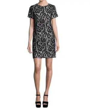 Michael Michael Koes Mod Short-Sleeve Lace-Overlay T-Shirt Dress-20227241