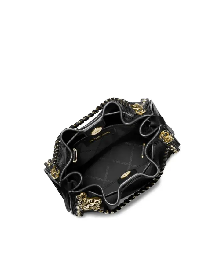 Michael Kors Small Mina Leather Chain Crossbody - Image 5