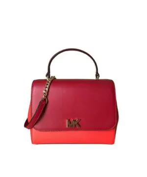 Michael Kors Mott Medium Leather Satchel Convertible Crossbody Bag-20249105