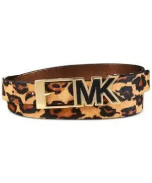 Michael Kors Women's Haircalf Leopard Print Belt-20229761