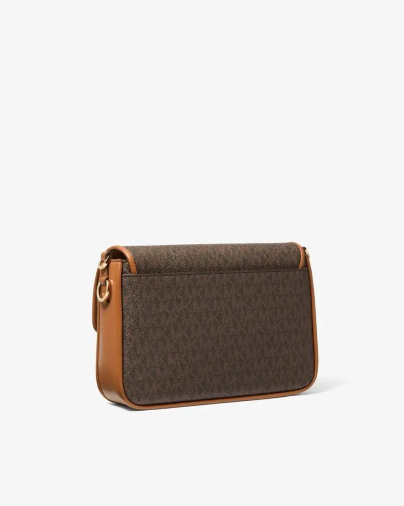 Michael Kors Bradshaw Medium Logo and Leather Messenger - Image 4