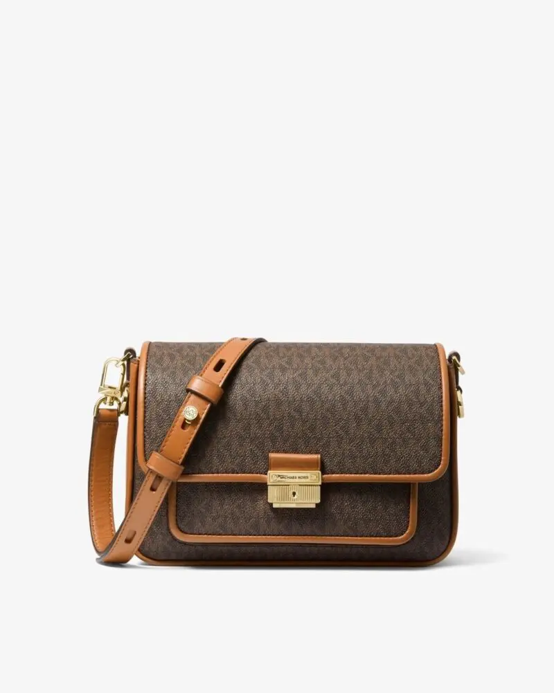 Michael Kors Bradshaw Medium Logo and Leather Messenger - Image 5