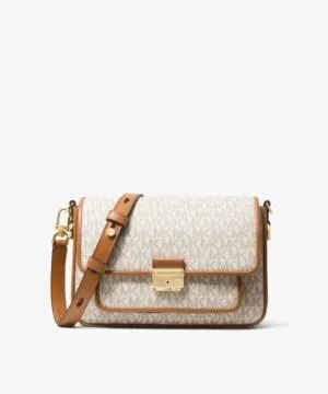 Michael Kors Bradshaw Medium Logo and Leather Messenger-20249120