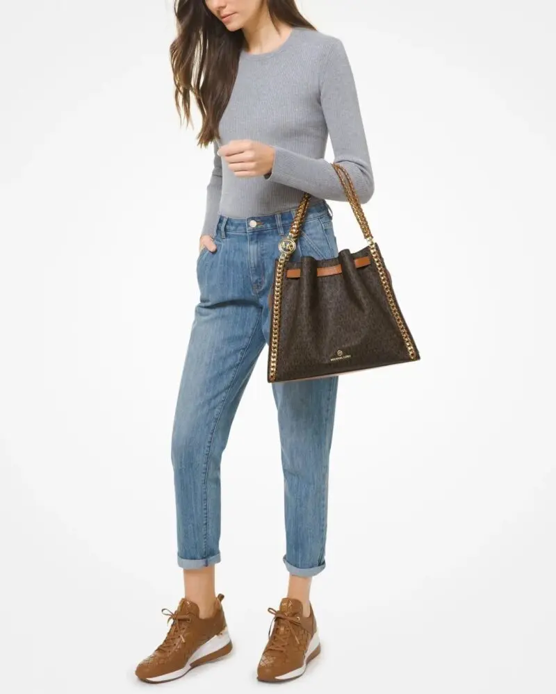 Michael Kors Mina Large Logo Shoulder Bag - Image 6