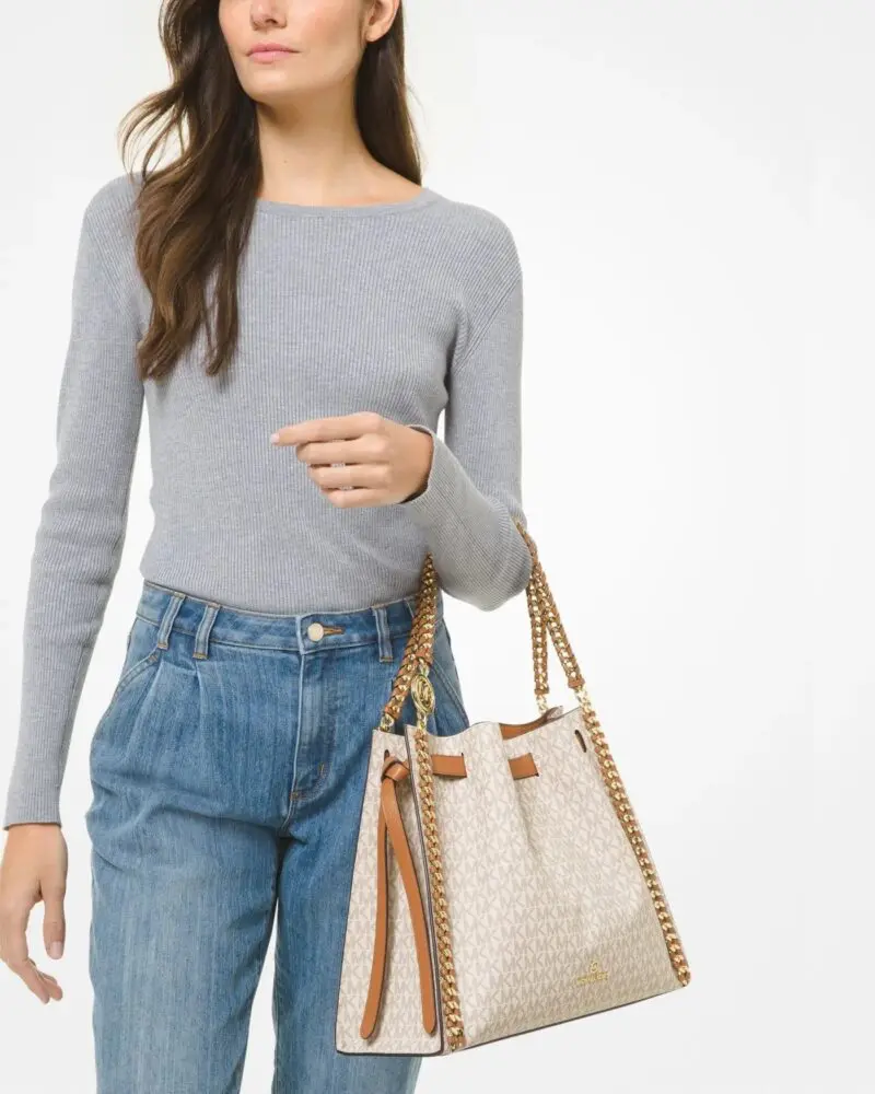 Michael Kors Mina Large Logo Shoulder Bag - Image 3