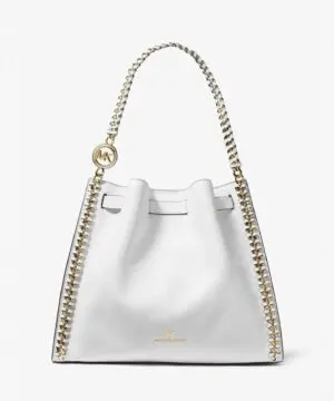 Michael Kors Mina Large Pebbled Leather Shoulder Bag-20249163
