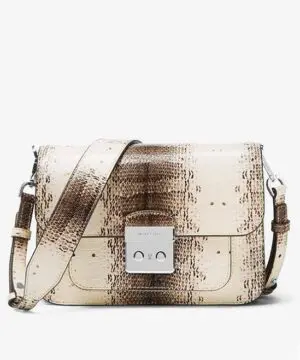 MICHAEL Michael Kors Sloan Editor Snake-Embossed Leather Shoulder Bag-20224651
