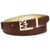 Michael Michael Kors Reversible Croc-Embossed Belt Black L-20229737
