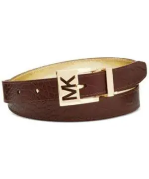 Michael Michael Kors Reversible Croc-Embossed Belt Black L-20229737
