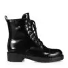 Prada Chocolate Lace-Up Combat Boots-20236414
