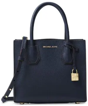 MICHAEL Michael Kors Mercer Medium Bonded-Leather Crossbody-20224662
