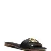 Michael Michael Kors Flat Slide Sandals - Molly MK Plate-20227631