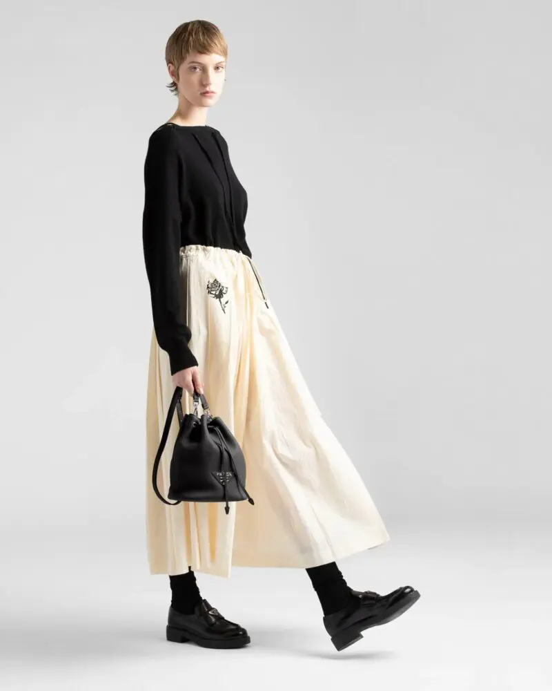Prada Black Leather Bucket Bag - Image 6