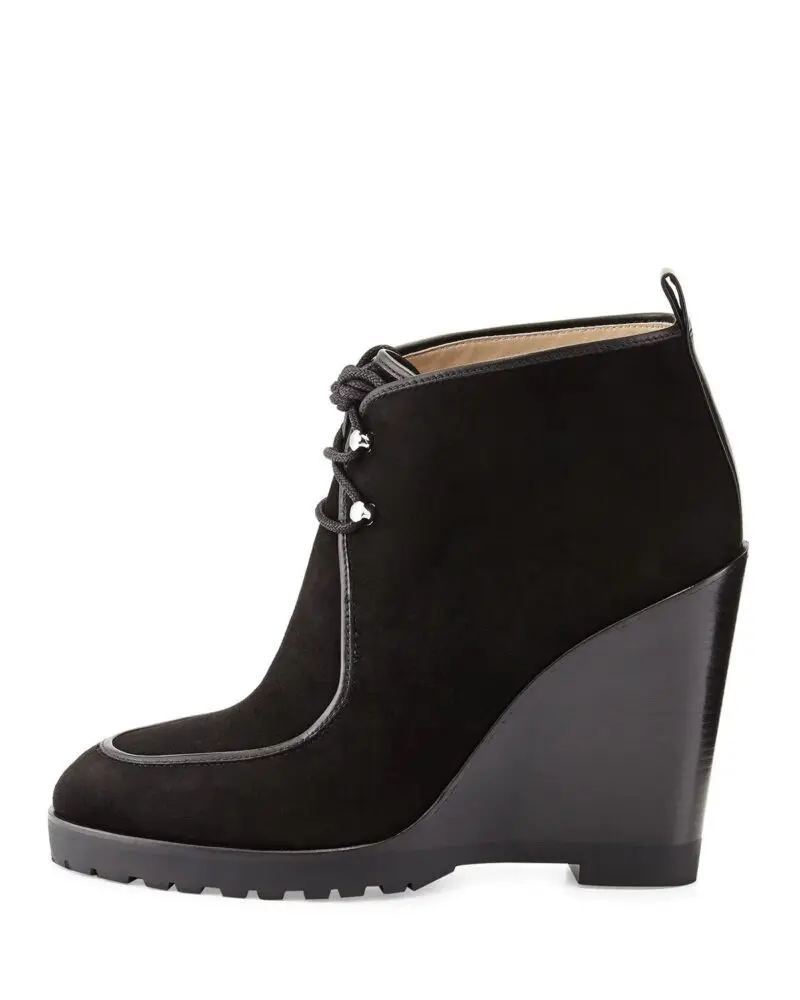 Michael Michael Kors Beth Wedge Lace-Up Ankle Booties-20226024