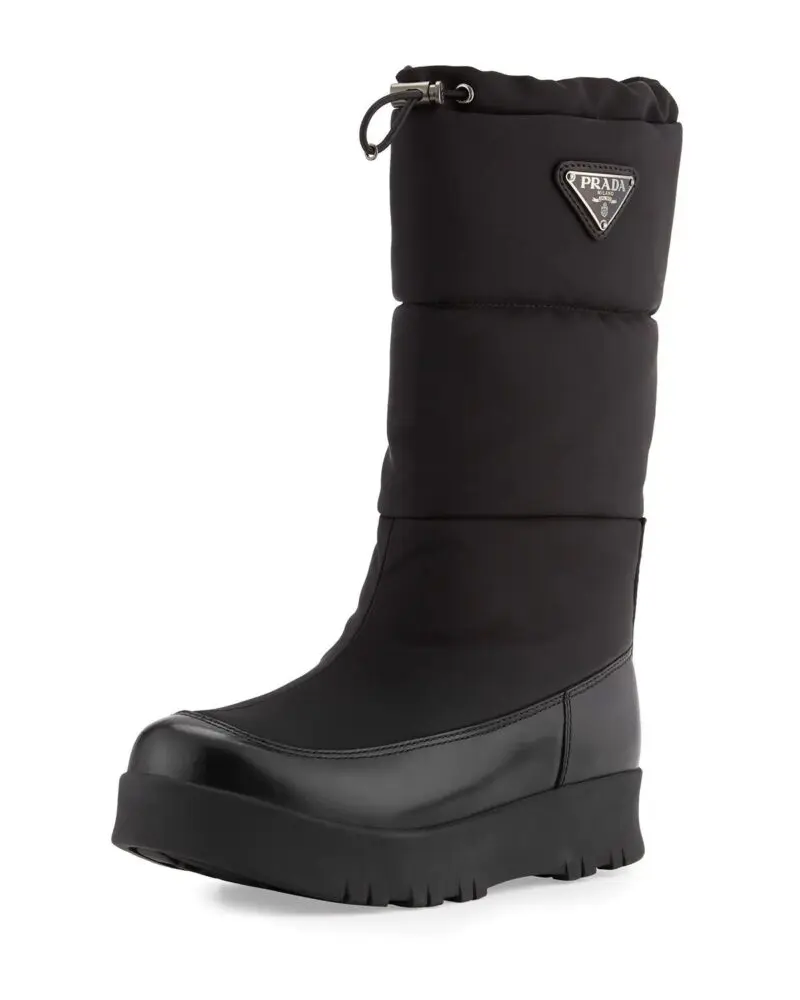 Prada Linea Rossa Nylon Platform Snow Boot-20227886